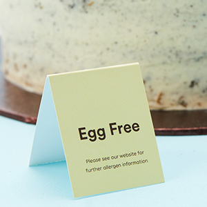 Egg Free Dietary Place Card